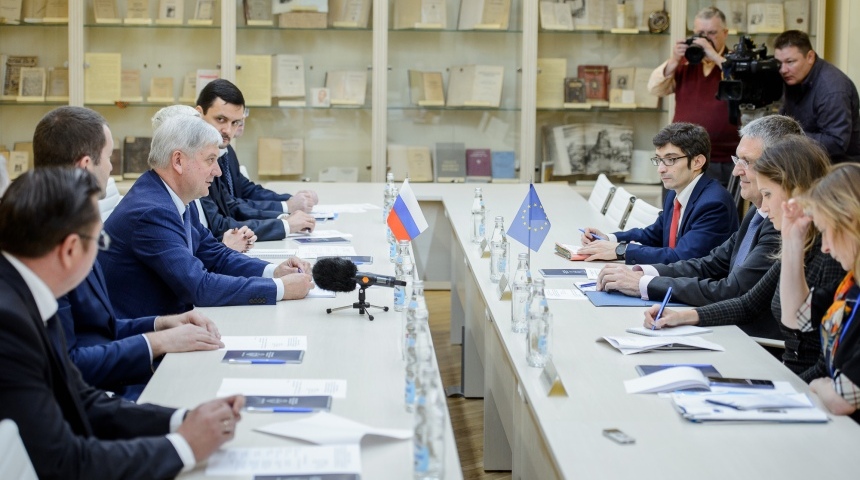 Глава региона и посол ЕС в России обсудили вопросы сотрудничества