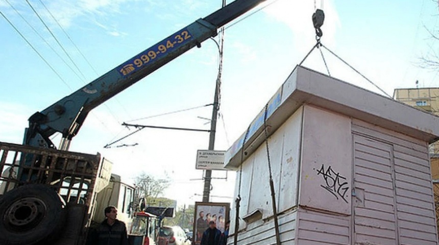 В Воронеже продолжается снос незаконных торговых объектов: в феврале демонтируют еще 46 НТО