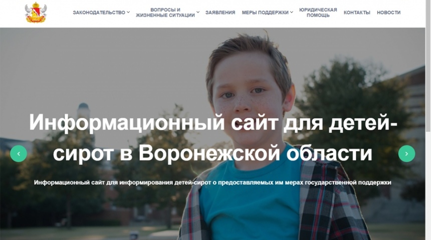 Информационный портал для детей-сирот запустили в Воронежской области
