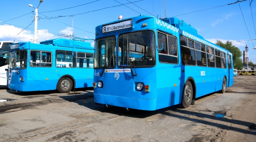 В Воронеже на улицы города вышли первые троллейбусы, прибывшие из Москвы