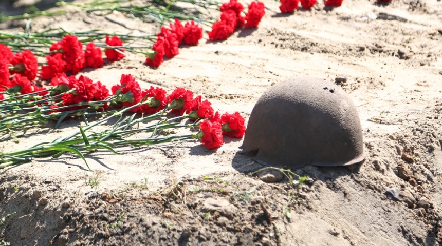 В Воронеже в день 75-летия окончания Второй мировой войны перезахоронили останки 45 красноармейцев