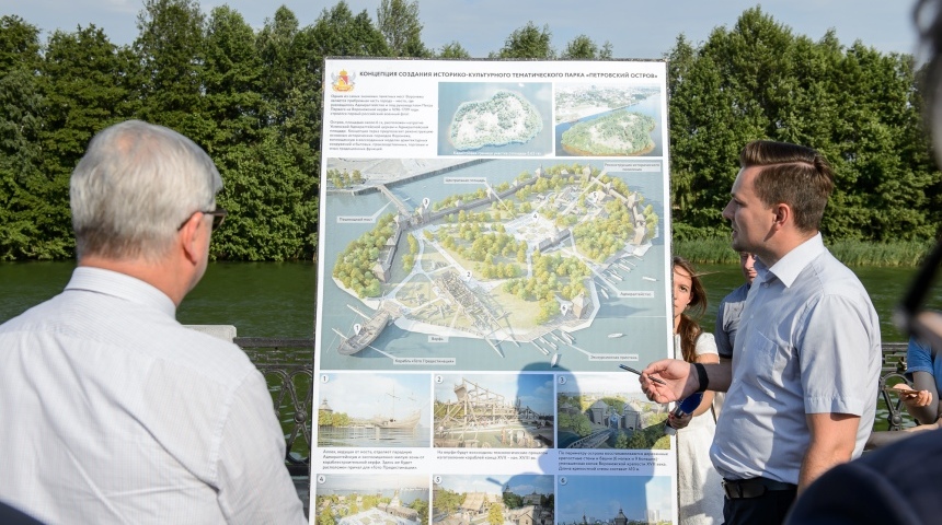 Александр Гусев назвал будущий парк на Петровском острове новой точкой притяжения горожан и туристов