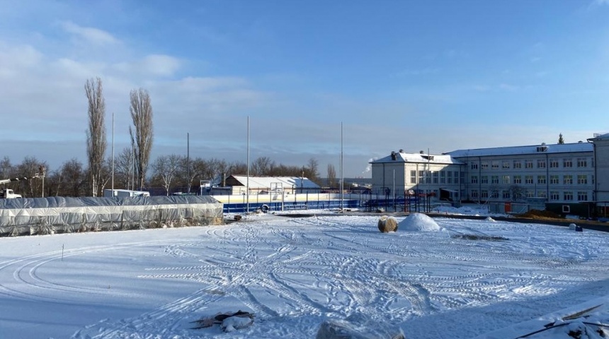 В Семилукском районе Воронежской области остановилось строительство стадиона