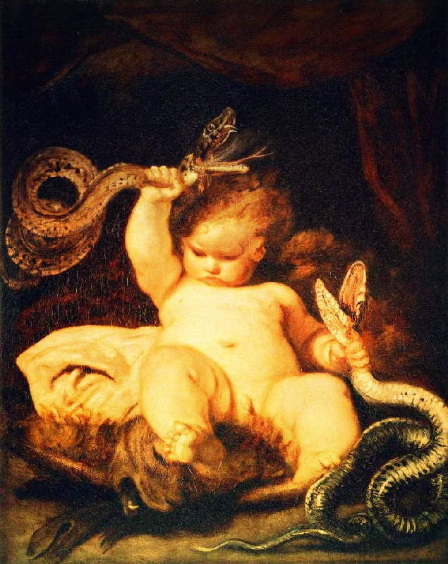 Младенец Геракл удушающий змей Рейнольдса