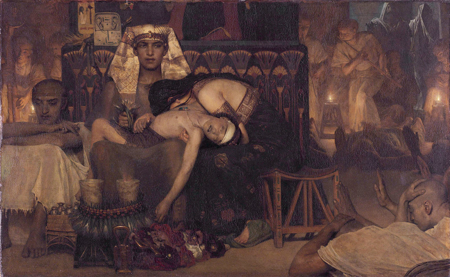 11_Смерть_Десять казней египетских смерть первенца фараона, картина Альмы-Тадемы