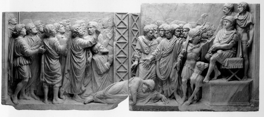 12_Деспосины перед императором Домицианом барельеф