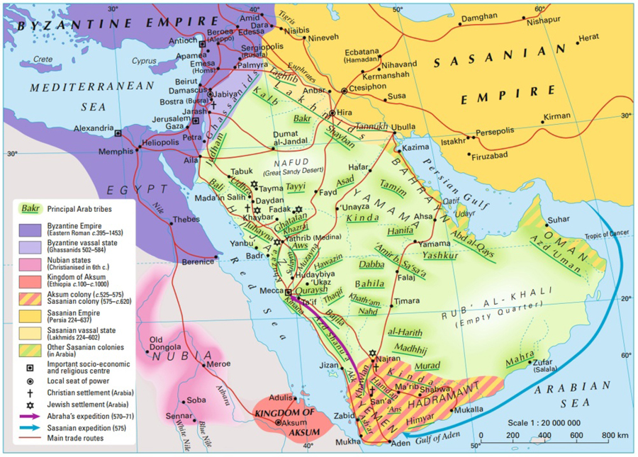 16_Карта Аравии 1 века