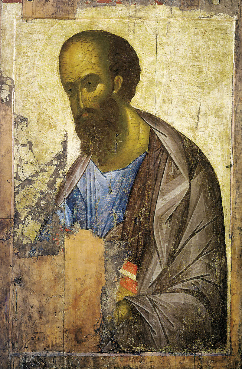 2_Апостл Павел_Андрей Рублёв, Святой Апостол Павел, икона около 1410