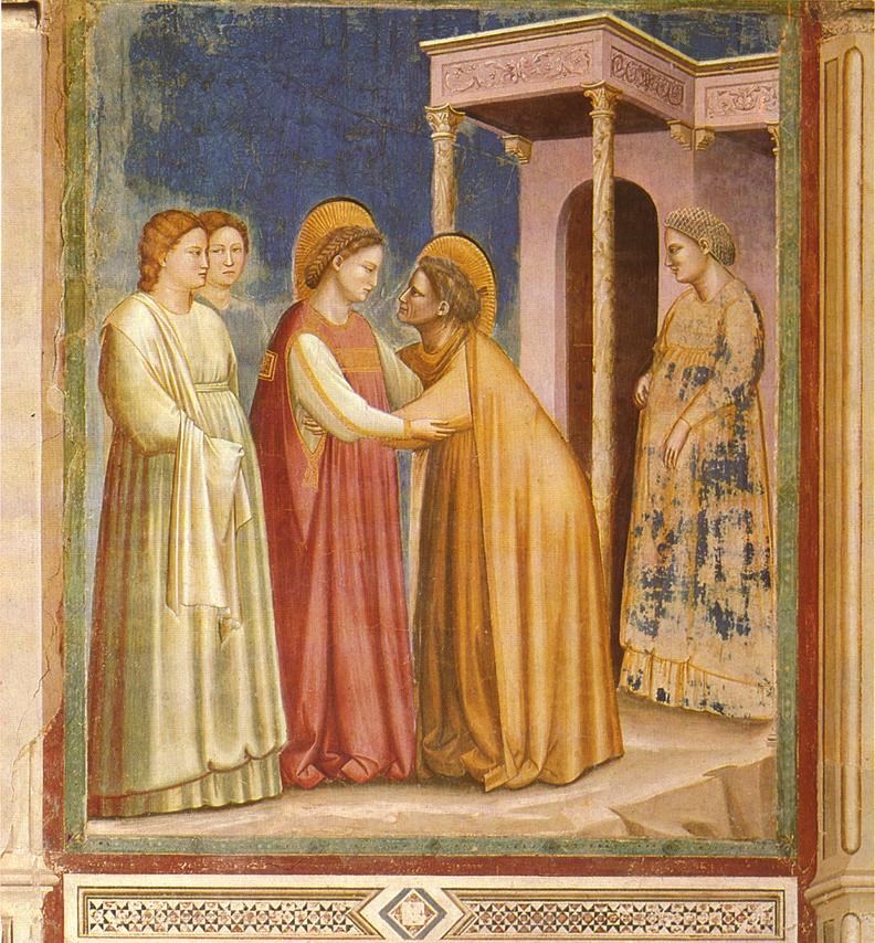 3_Джотто ди Бондоне встреча Марии и Елизаветы