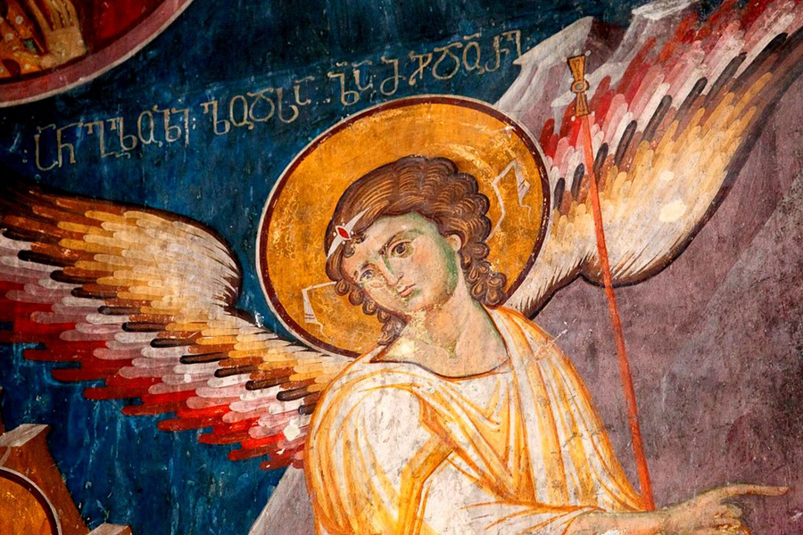 5_Ангел византийская фреска