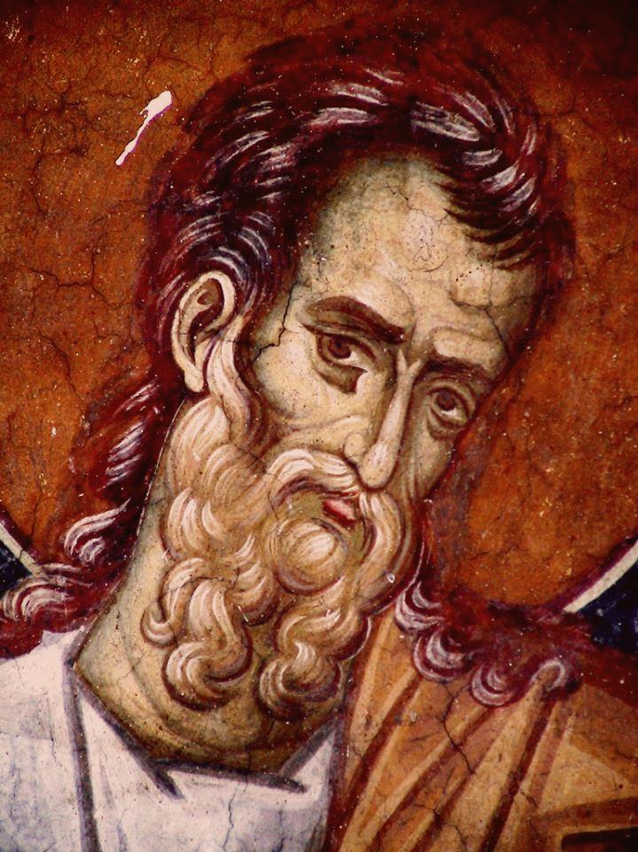 5_Иезекииль_Святой Пророк Иезекииль. Фреска монастыря Высокие Дечаны, Косово, Сербия. Около 1350 года.