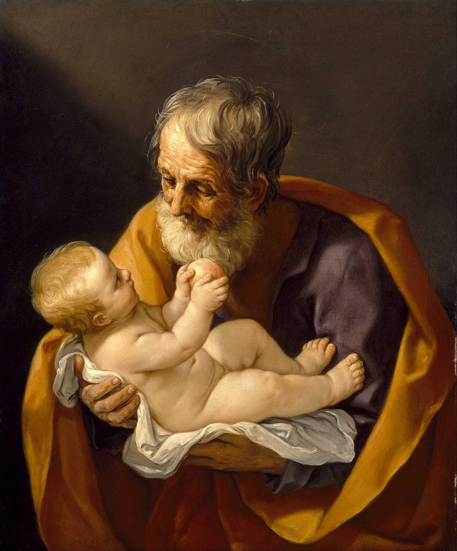 5_Младенец Иисус_Гвидо Ренни Святой Иосиф с младенцем