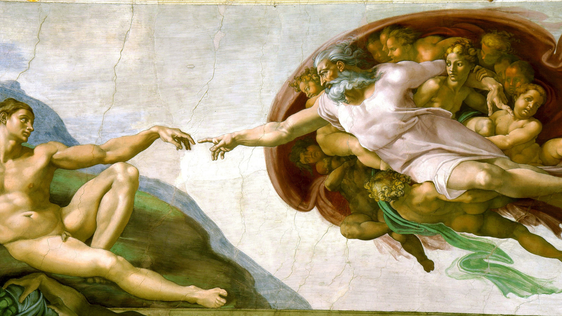 6_Бог и Адам Микеланджело