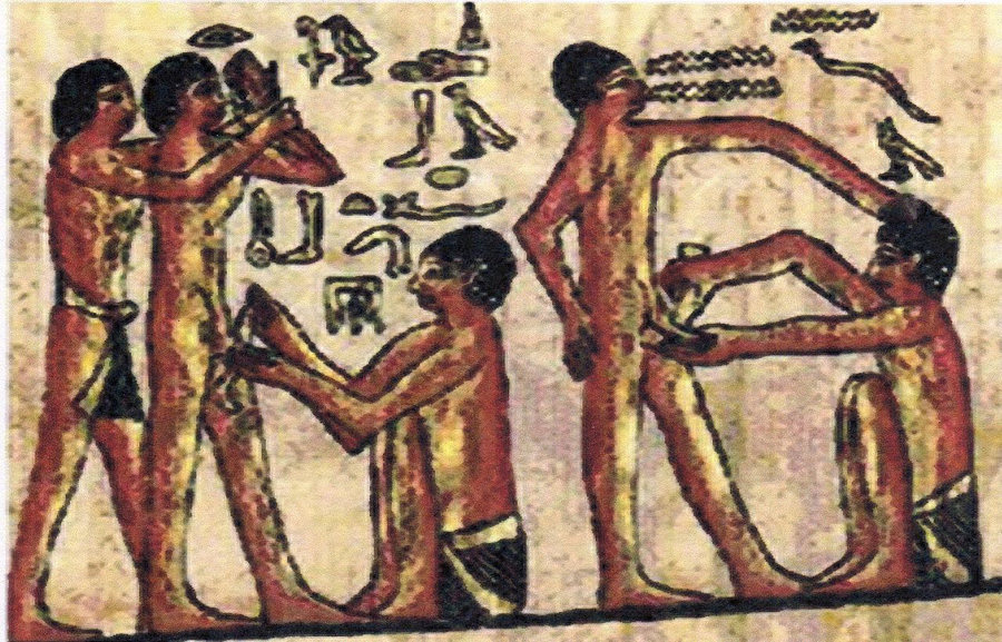 7_Обрезание в Египте_Изображение обрезания или надреза в Древнем Египте