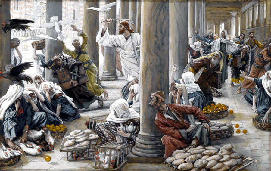 7_Торговцы в Храме Иисус изгоняет