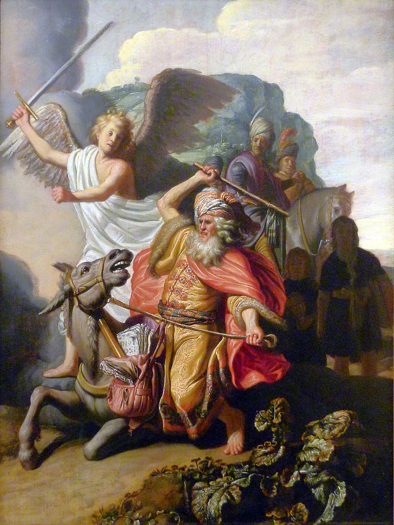 8_Пророк Валаам_Валаам и ослица. Рембрандт, 1626