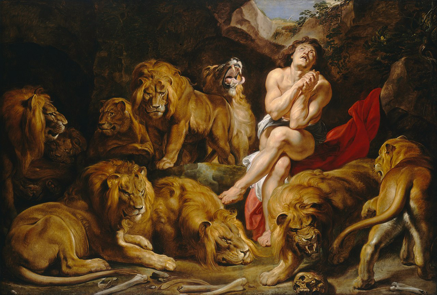 9_Пророк даниил_Даниил в львином рву, картина Рубенса